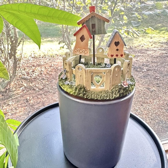Vintage Our America by Yankee Candle Birdhouses Jar Candle Topper cottagecore - Picture 2 of 6